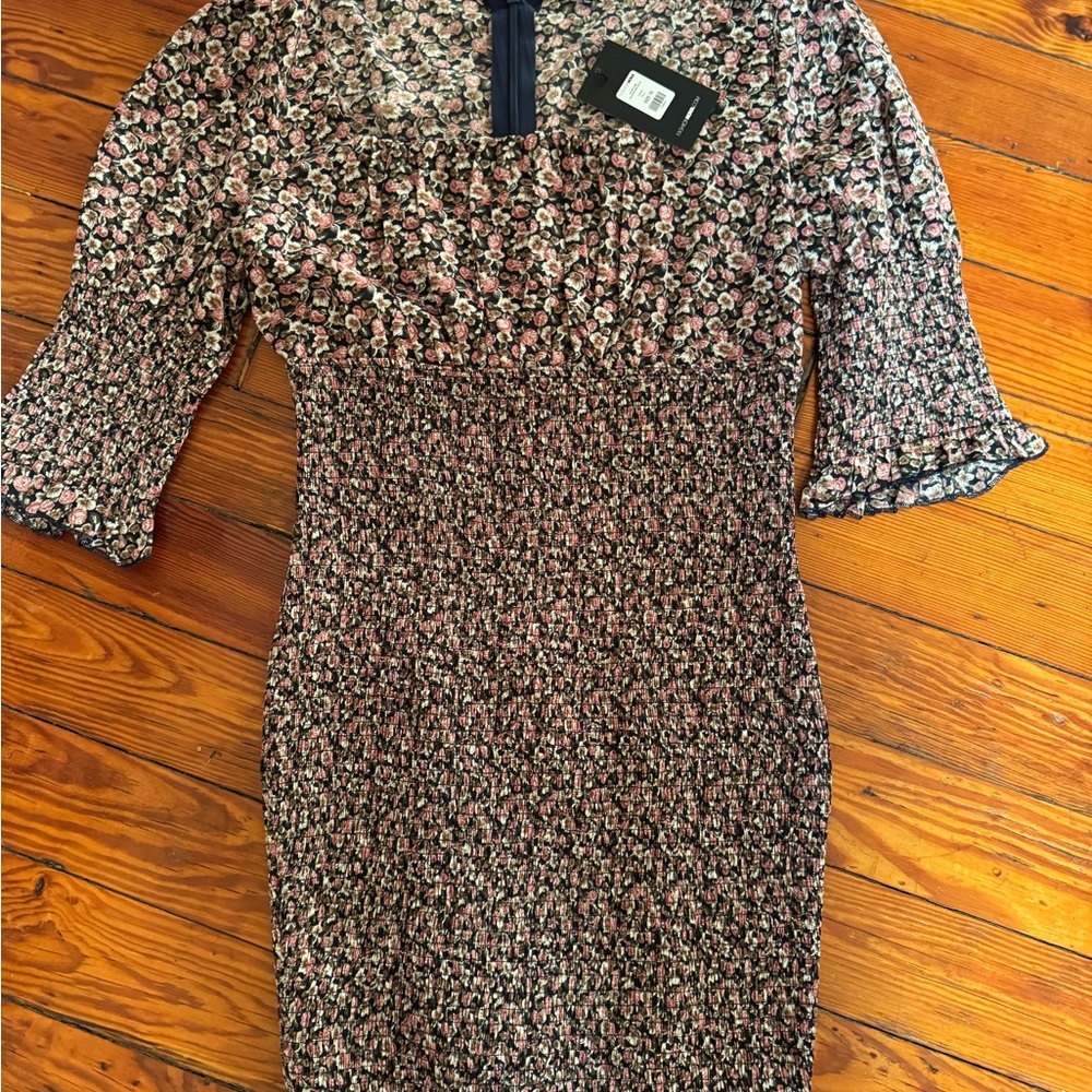 3 for $10 Floral Trails Smocked Mini Dress Fashion Nova 1X